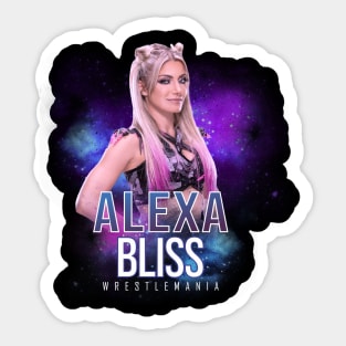 alexa bliss wrestle Sticker